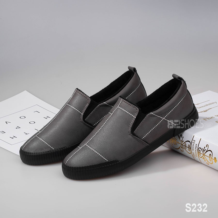 [XẢ KHO, LẺ SIZE] Giày lười nam - Slip on nam da - Mã S232