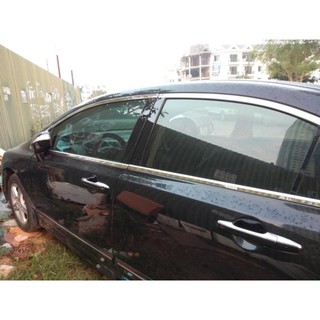 Viền inox quanh kính Honda Civic 2007-2011