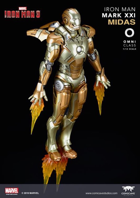 [Hàng có sẵn] Mô hình chính hãng Iron man Mk21 - Midas tỷ lệ 1/12 của Comicave