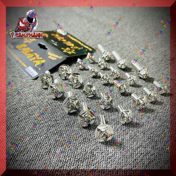 Bộ ốc áo inox salaya xe wave RSX MS360