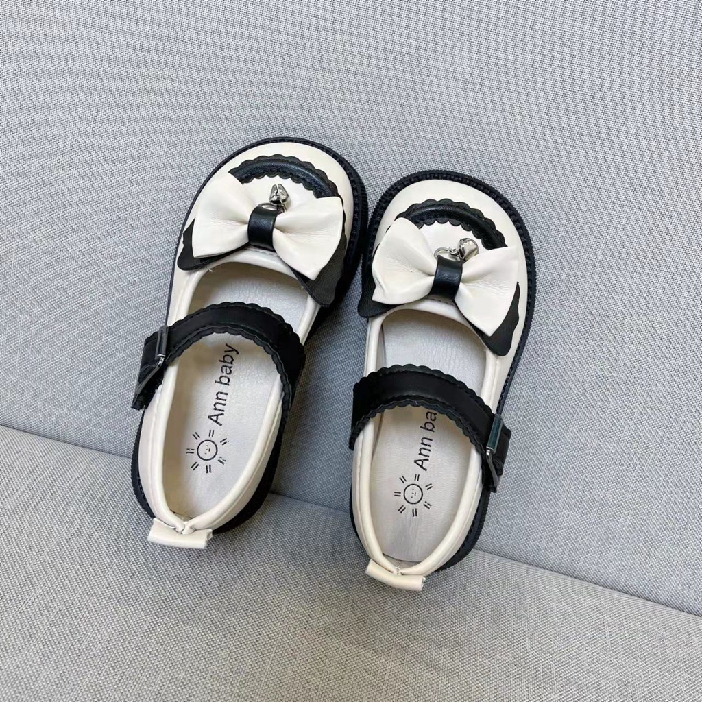 Giày Da Mũi Tròn Phong Cách Công Chúa Lolita Nhật Bản 2022 Cho Bé Gái