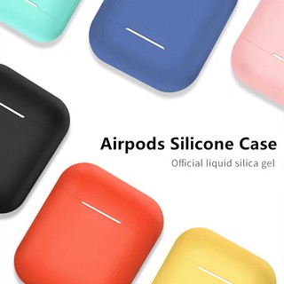 Ốp bảo vệ hộp sạc tai nghe airpods 1 / 2 chống sốc bằng silicone