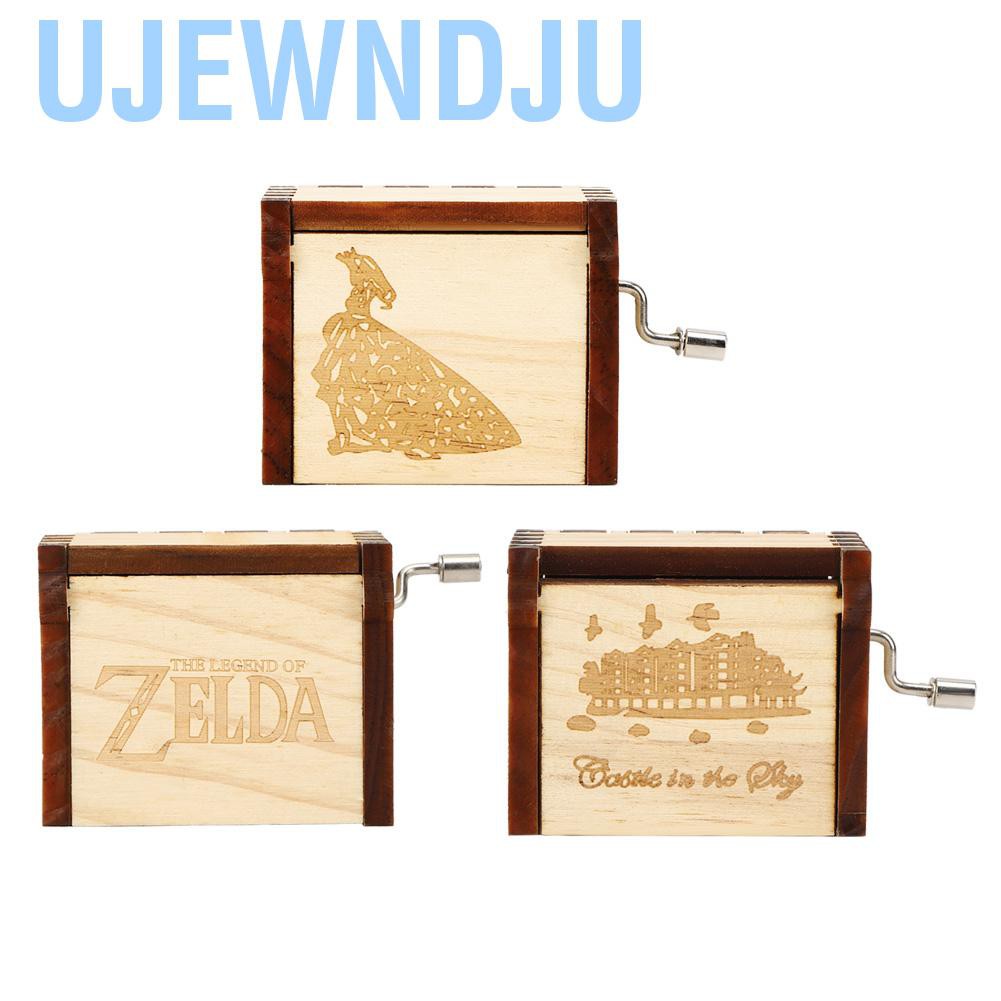 Hộp Nhạc Bằng Gỗ Thông Khắc Chữ Ujewndju