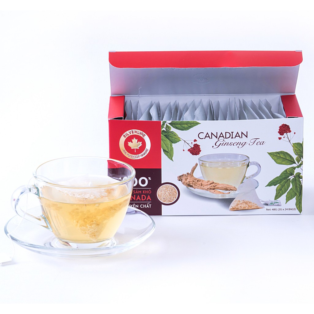 Trà nhân sâm Canada SilverLife túi lọc nguyên chất- [Chính Hãng]