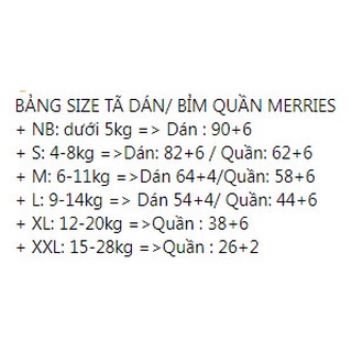 Bỉm Merries cộng miếng Nội Địa Nhật Bản