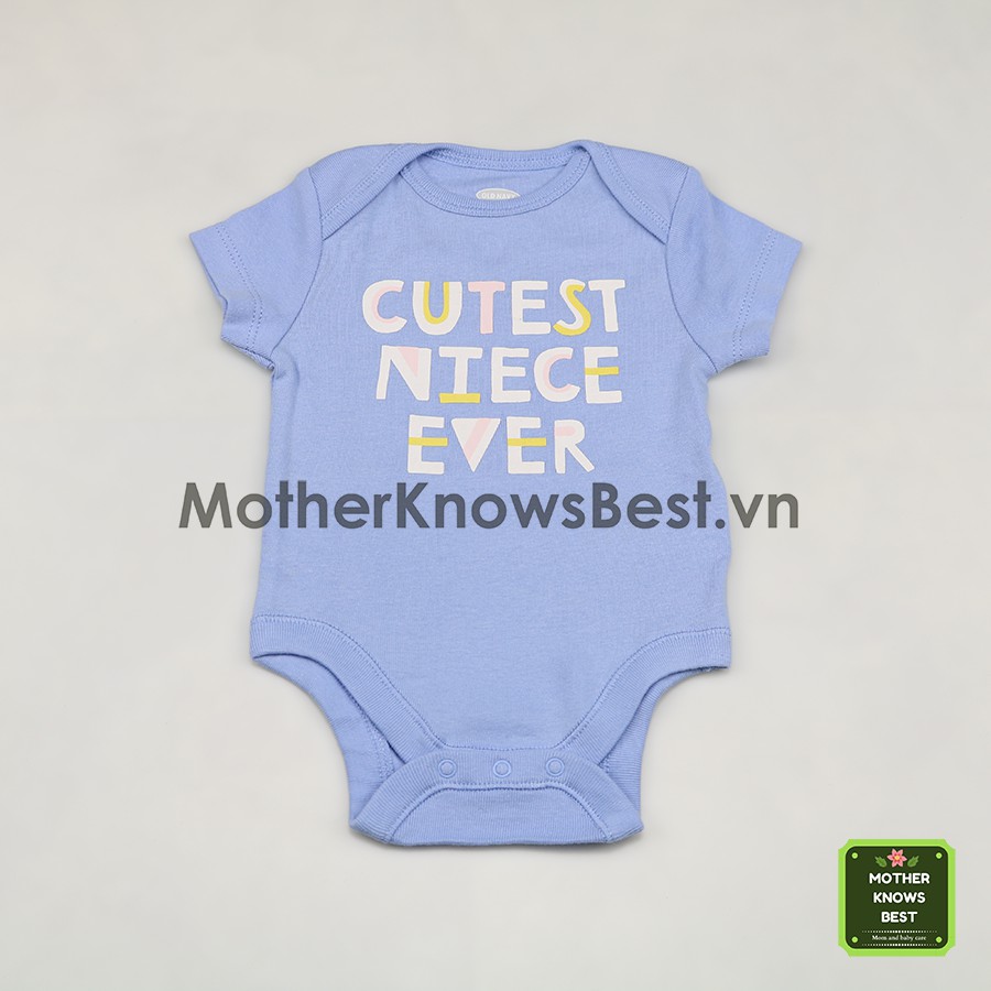 Bodysuit Old Navy tay ngắn cho bé
