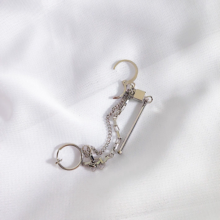 Khuyên tai hình vuông thiết kế đơn giản cá tính dành cho nữ