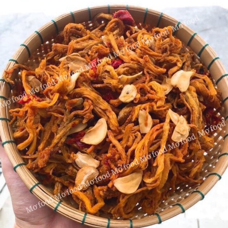 Khô gà bơ tỏi , gà khô 500G  ,đồ ăn vặt mơ food | BigBuy360 - bigbuy360.vn