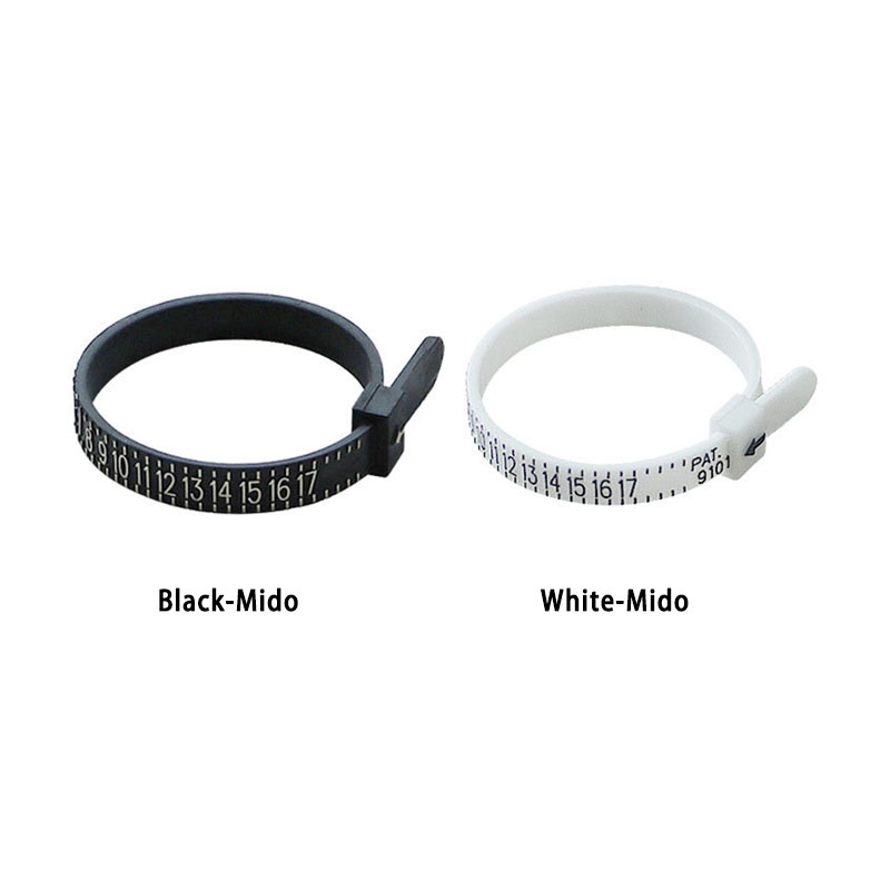 【kifli】Dụng cụ đo kích thước nhẫn ngón tay 1-17 ​US