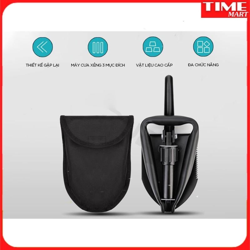 [CHÍNH HÃNG] Xẻng đa năng CARBON XIAOMI DELI DL554001. Kiểu dáng nhỏ gọn, linh hoạt, vật liệu cao cấp bền bỉ [TIME_MART]