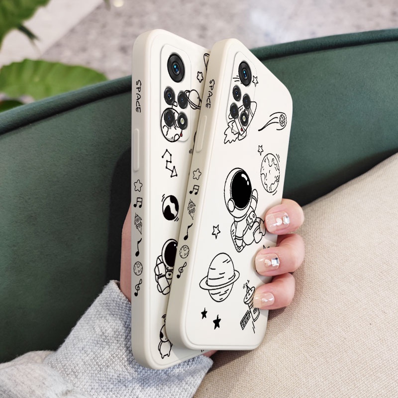 Ốp Điện Thoại Hình Vũ Trụ Âm Nhạc Sáng Tạo Cho Xiaomi Redmi Note 11 11S 11T Pro Plus + 4G 5G