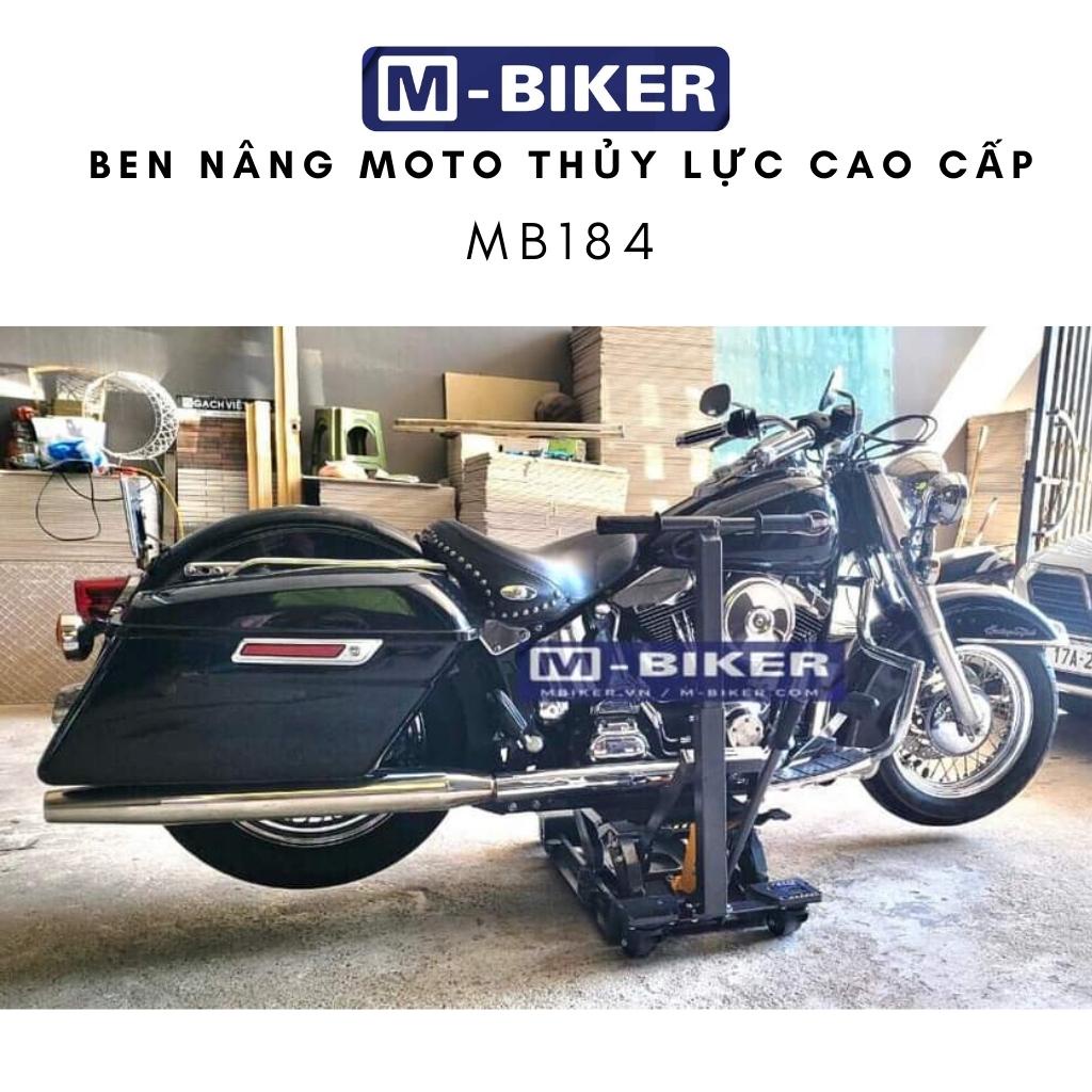 Ben nâng xe moto thủy lực di chuyển cho xe Harley davidson, Triumph, Cruiser, classic, Mbiker MB184