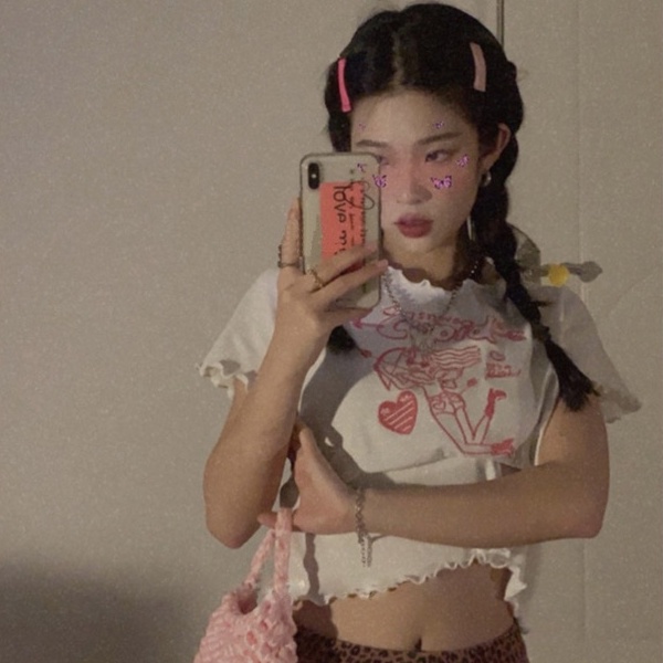 Áo thun ZHELIHANGFEI vải cotton ngắn tay thời trang mùa hè 2022 cho nữ