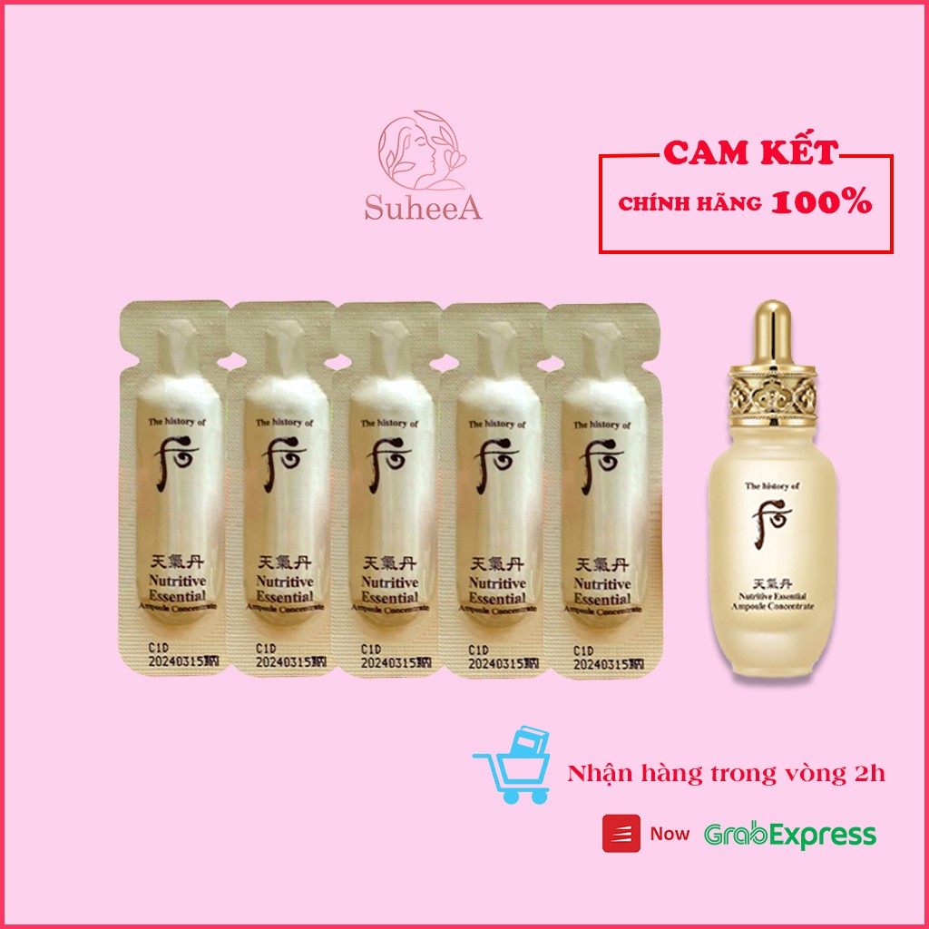 Gói tinh chất sâm núi chống lão hóa dưỡng trắng Nutritive Essential 1ML