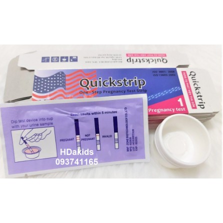 Que Test Rụng Trứng Ovulation (LH) Test Strip - Que Thử Thai QuickStrip Lá Cờ