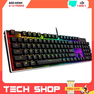 Bàn phím cơ Gaming K101, bàn phím cơ hỗ trợ game thủ có đèn LED cao cấp - bh 6 tháng