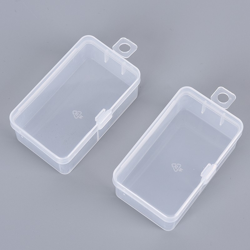 1 hộp nhựa PP trong suốt dùng để đựng các vật dụng nhỏ tiện lợi