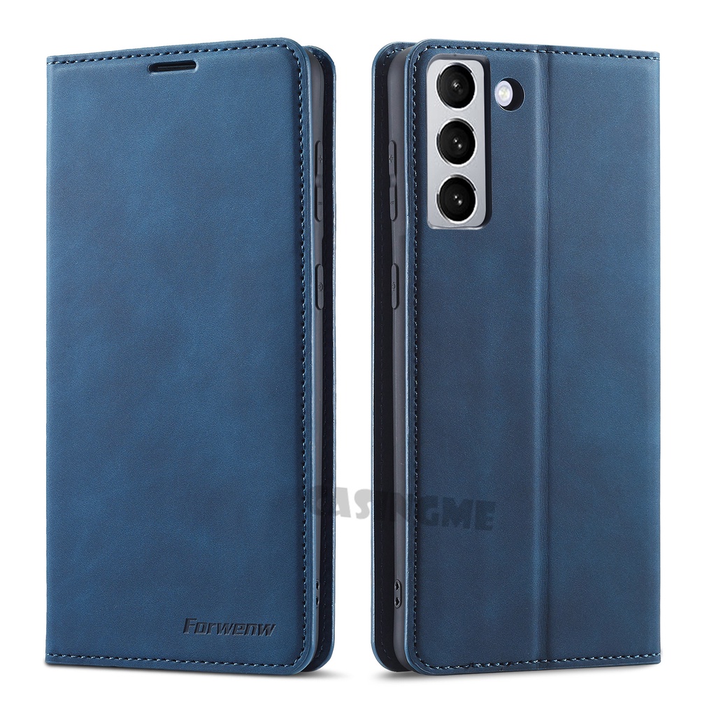 Bao Da Điện Thoại Nắp Lật Từ Tính Cho Samsung Galazy S21FE 5G S21 S 21 Ultra Plus + S20 FE 4G 5G Ốp