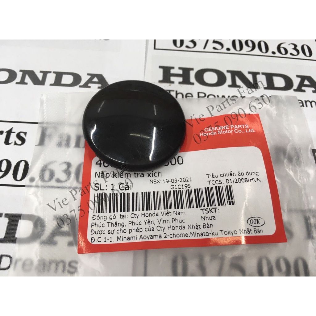 Nút đậy cacte / Nắp Catte / Nắp kiểm tra sên xe số Honda Dream /Wave/ Future/ Blade 110, chính hiệu honda motor vn