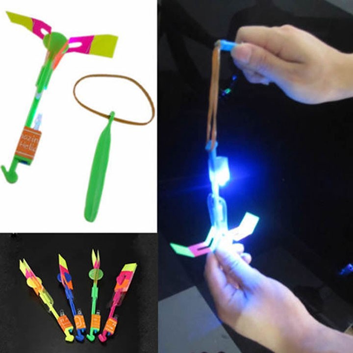 Đồ chơi Ná bắn chong chóng xoay có đèn led