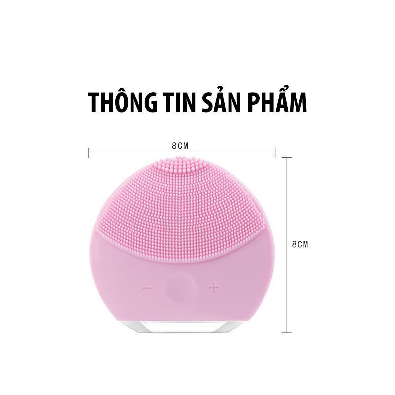 máy rửa mặt 5 in 1,Máy rửa mặt Foreo Luna Mini, Rửa sạch sâu bên trong, Massage giúp da căng bóng mịn màng