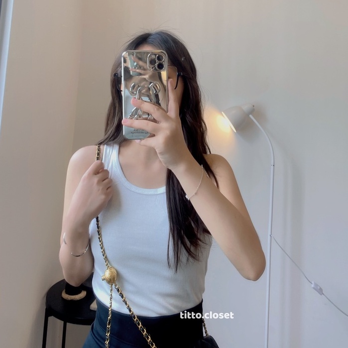 Áo Croptop Ba Lỗ Trơn Basic Thun Bozip - Ảnh Thật - Titto Closet