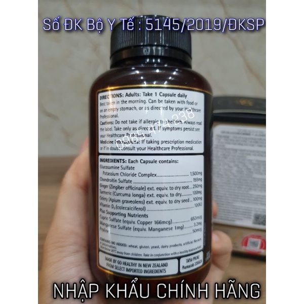 ( Có Bảo Hành Chính Hãng) Viên uống bổ xương khớp GO Glucosamine 1-A-Day 1500mg ( Hộp 60 viên)