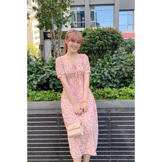 VÁY XOÈ HOA THẮT NƠ