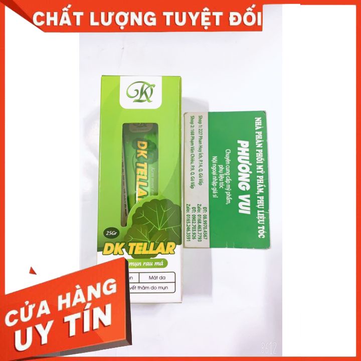 Kem DK TELLAR RAU MÁ,25G ngăn ngừa rôm sảy, mẩn ngứa, hăm da; làm mát da khi bị côn trùng cắn; dưỡng da giúp da mềm mịn