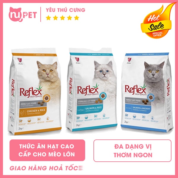 Thức ăn hạt cho mèo trưởng thành Reflex Adult 2kg