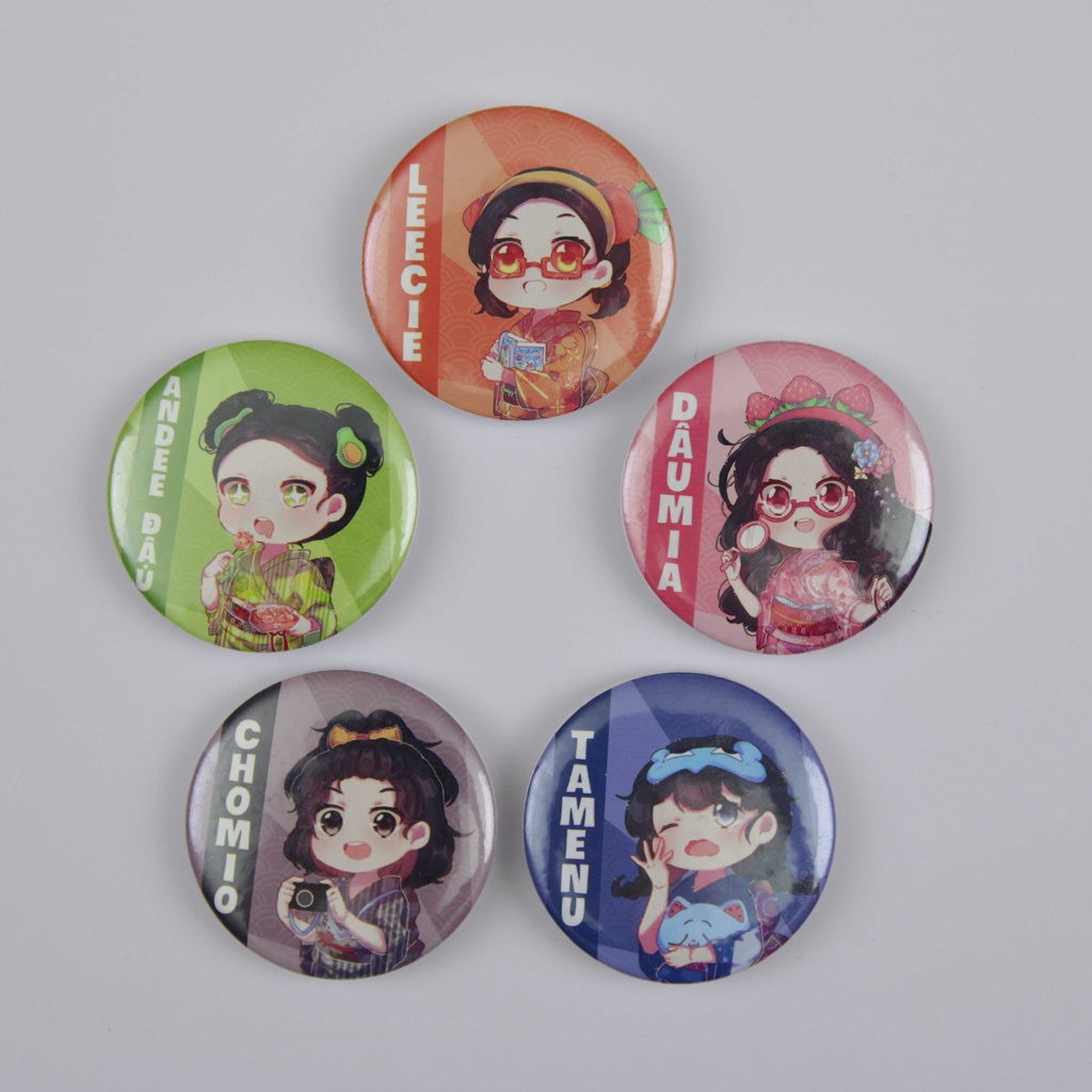 Huy Hiệu Lớp học SIQI Tròn Cài Áo Balo Túi Xách của Lioleo Kids