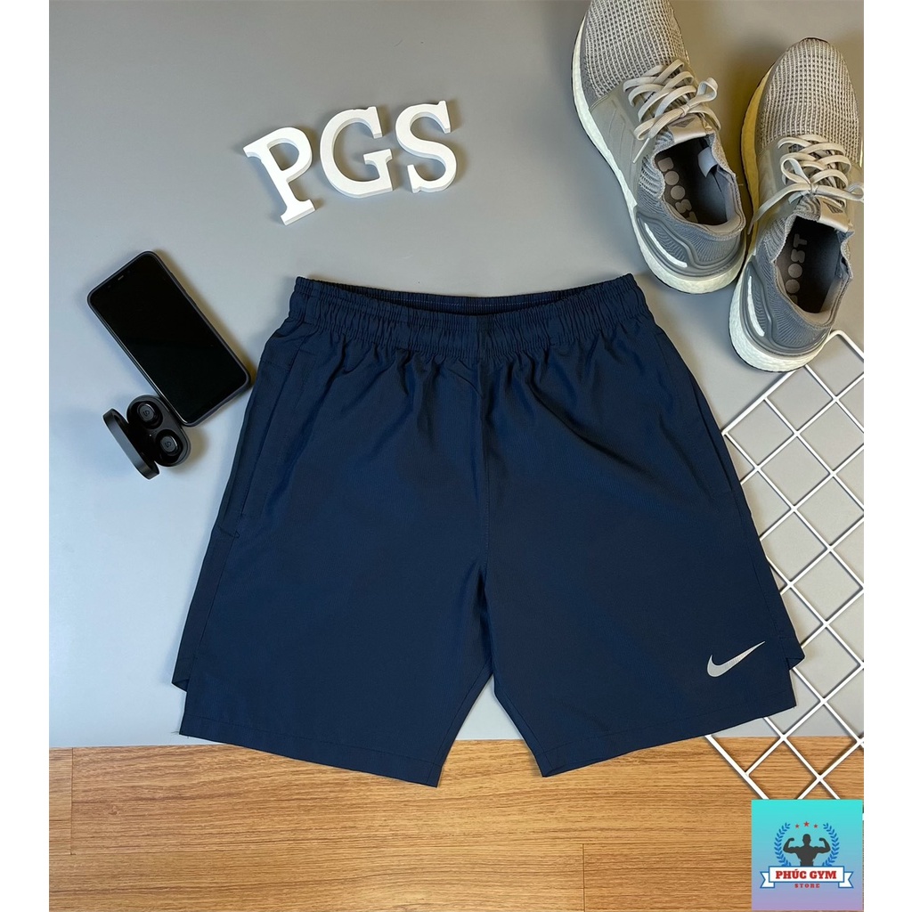 Quần Đùi Thể Thao Gym Nam Vải Dù (Gió) Nhẹ Mát.