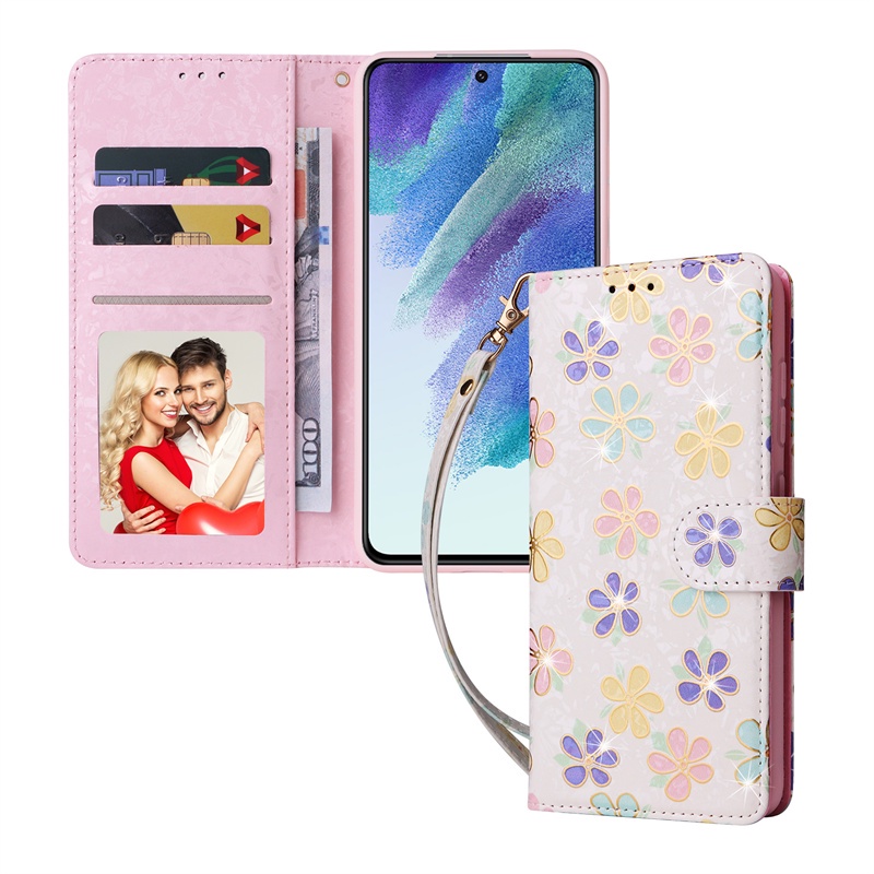 Ốp Điện Thoại Da Pu Mềm Dạng Ví Sang Trọng Cho Samsung Galaxy S22 Plus S21 Plus S22+ S21+ S20 FE 5G S21 FE S22 Ultra S21 Ultra