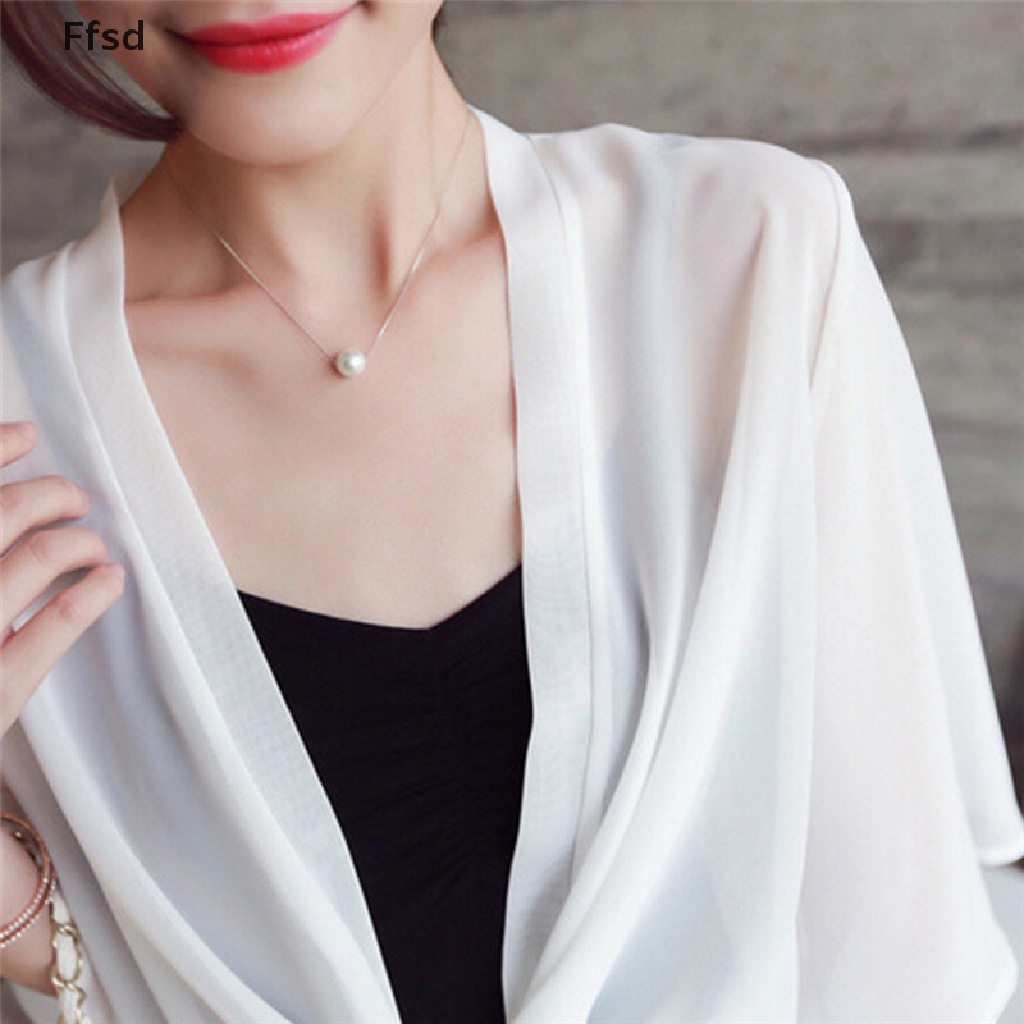 Áo khoác cardigan vải voan phong cách thường ngày