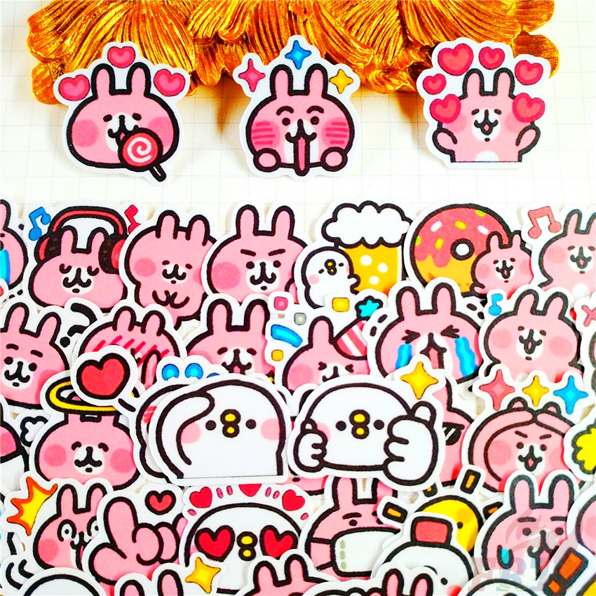 ★★★ Kanahei Q-2 Mini Diary Manual Stickers ★★★ 60Pcs/Set DIY Fashion Scrapbooks Album Decor Decals Stickers（Size: 2~3cm）