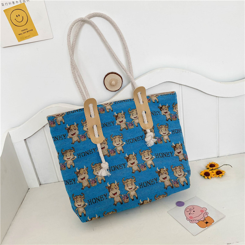 Túi Xách Nữ Vải Bạt Thời Trang Châu Âu