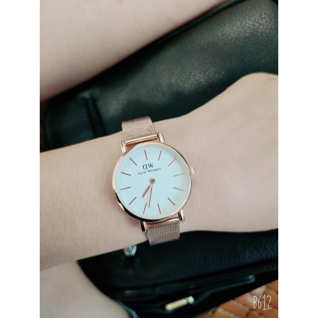 Đồng hồ nữ Dalewing đồng hồ nữ dây thép lưới size 22mm chống nước 3ATM bảo hành 24 tháng oria watch