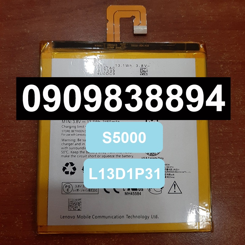 Pin Lenovo Tablet S5000  L13D1P31