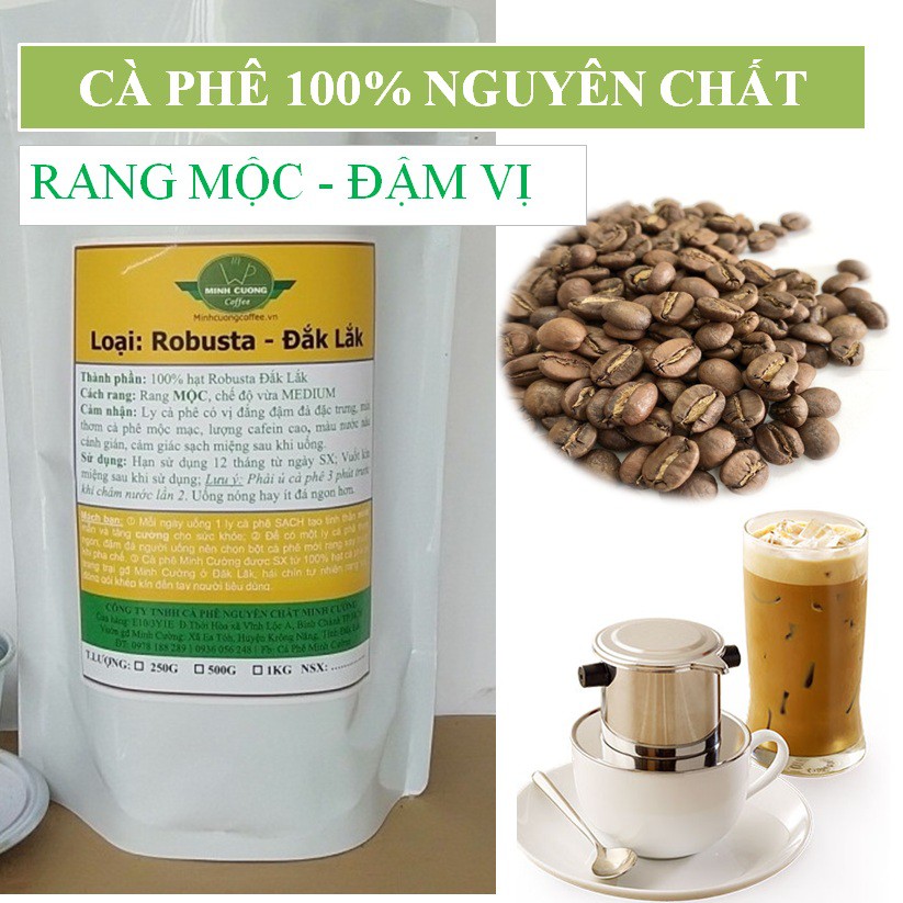 100GR Cà phê nguyên chất Arabica Cầu Đất kết hợp cafe Robusta Đăk Lăk hạt chín, loại NGON, gói nhỏ MẪU THỬ | BigBuy360 - bigbuy360.vn