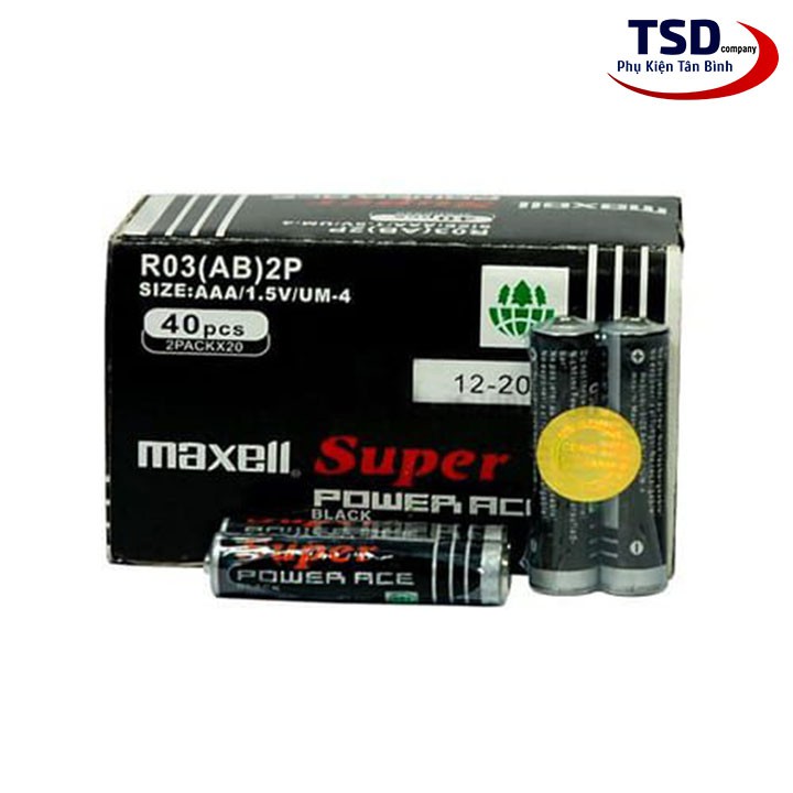 Hộp 40 Viên Pin Maxell AAA - Pin Tiểu Giá Rẻ Chính Hãng