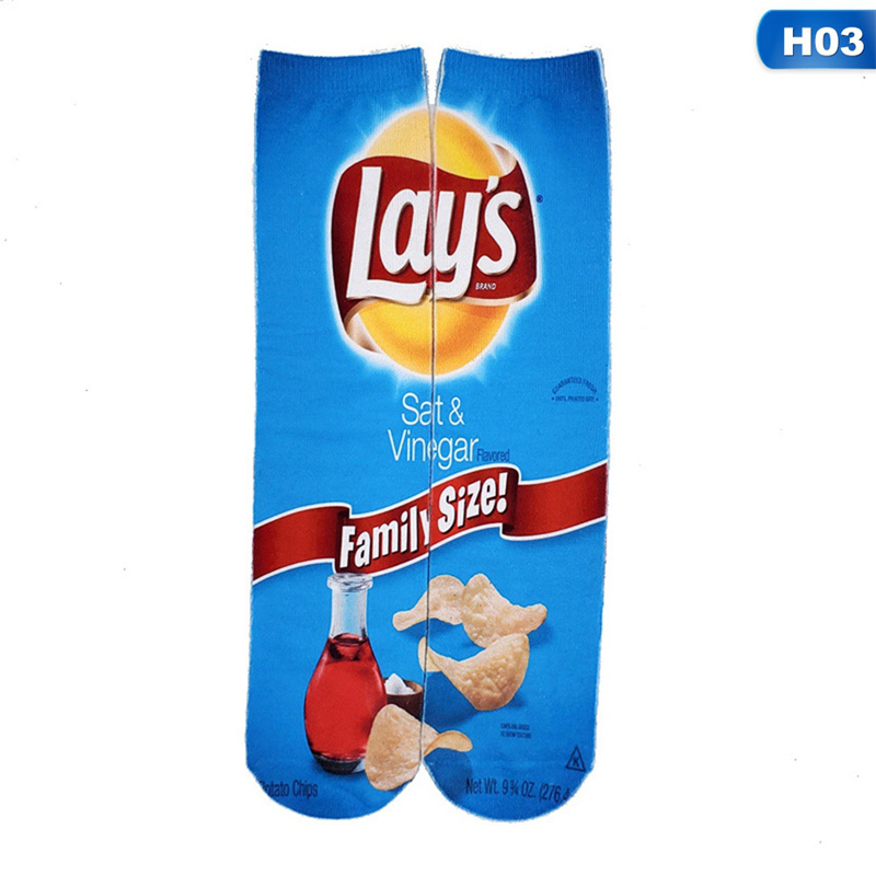 1 Đôi Tất Chân Cotton In Hình Ngộ Nghĩnh Cho Nam Nữ