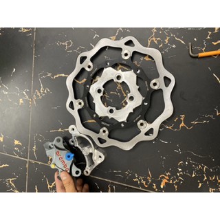 Đĩa KTM 260mm + Heo Thắng lôgô đỏ