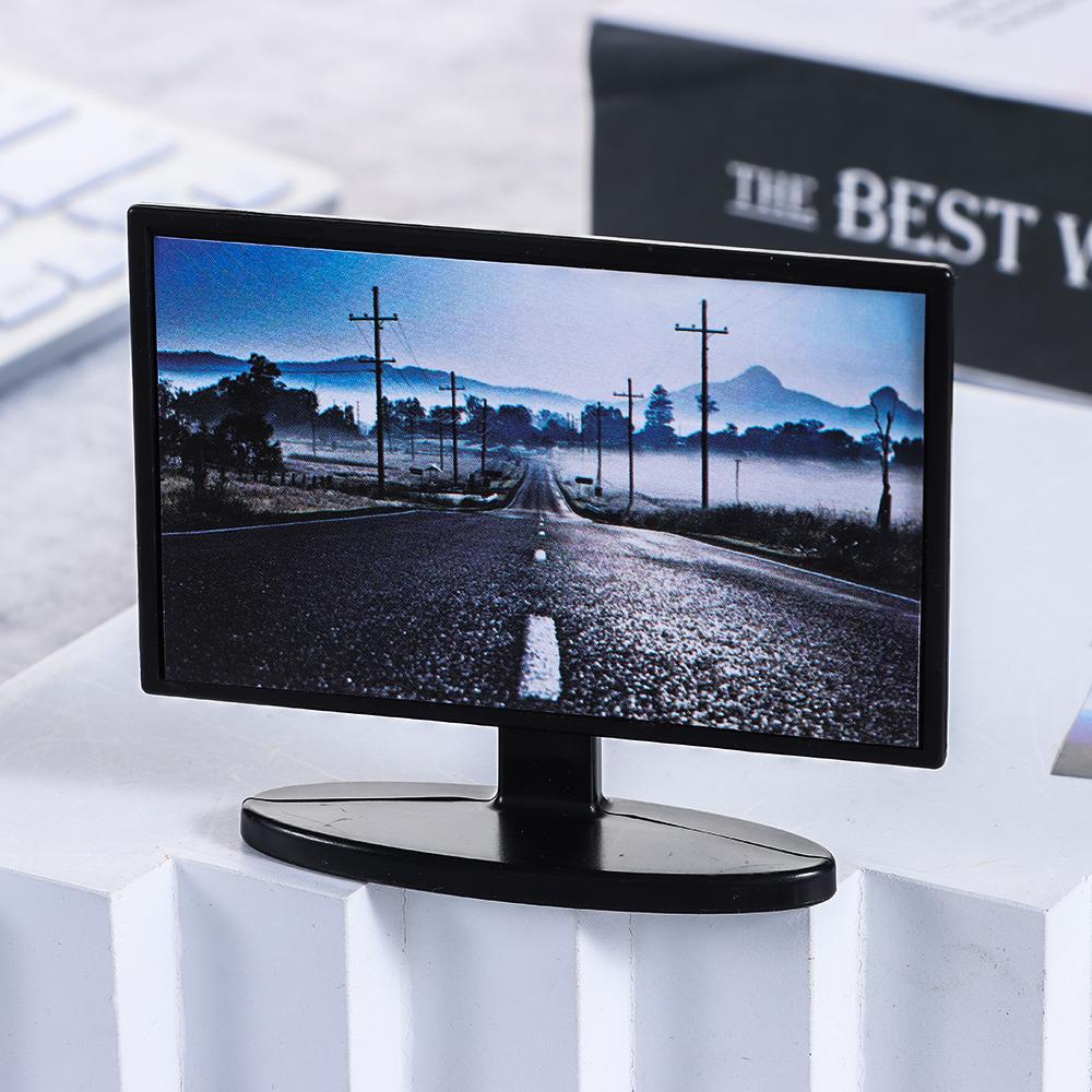 Uumir mini retro tv quà tặng trang trí thu nhỏ đồ chơi nhà chơi