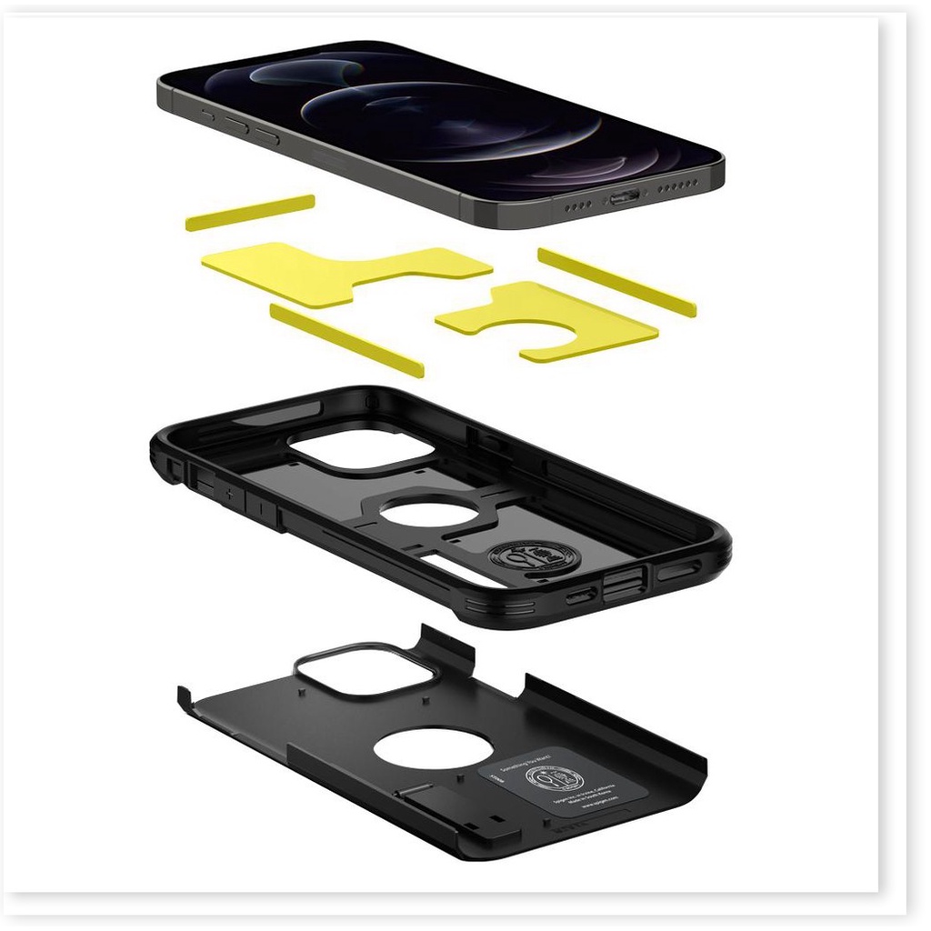 Ốp Lưng Dành Cho IPhone 12 Series Chống Sốc Spigen Tough Armor Ốp chống trầy hoàn hảo cho máy - Hàng Chính Hãng