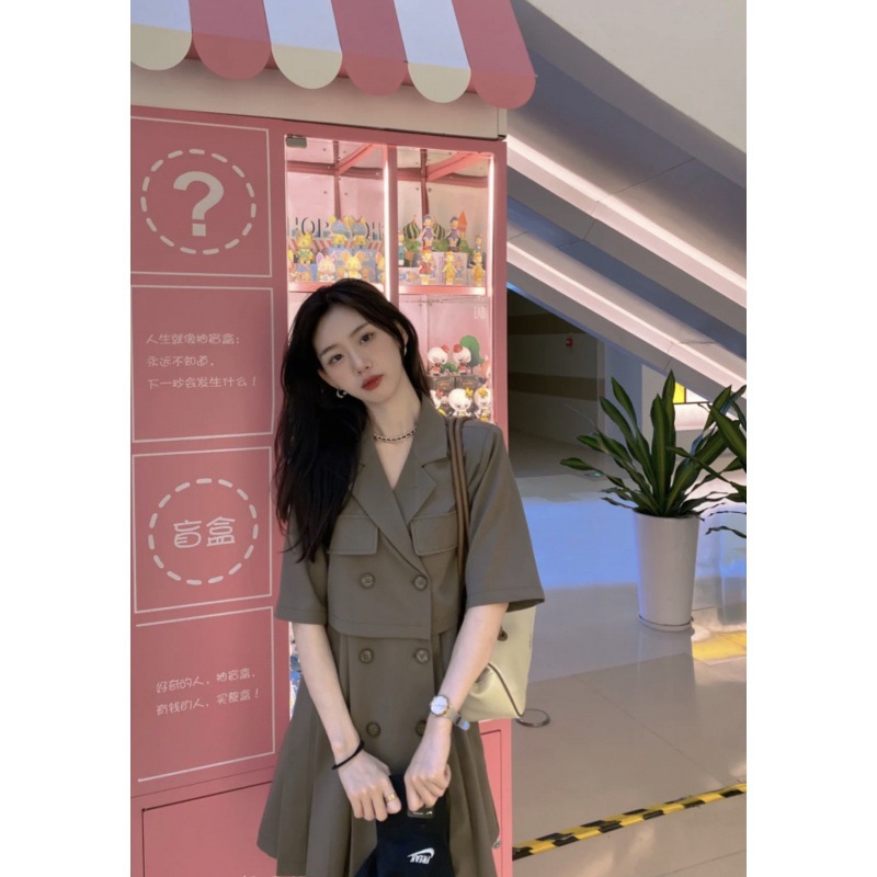 [Mã FAMARAL1 giảm 10K đơn 50K] (50 - 90 KG) ĐẦM RETRO TRẺ TRUNG PHONG CÁCH FORM SIÊU HACK DÁNG