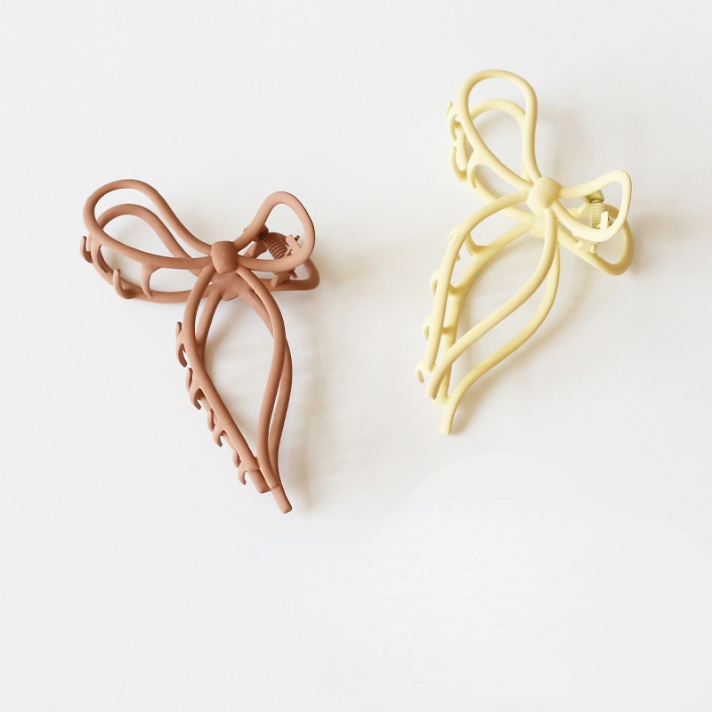 Kẹp Tóc Hình Nơ Bằng Kim Loại Đơn Giản Thời Trang Mùa Hè Dành Cho Nữ