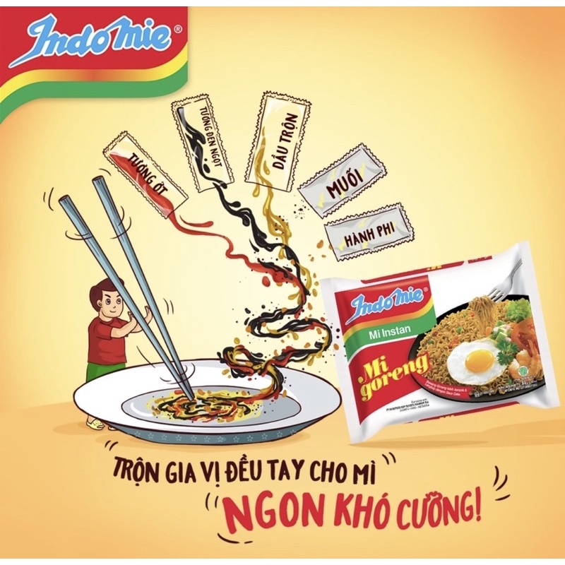 THÙNG 40 GÓI MÌ XÀO KHÔ INDOMIE SIU ĐỈNH - ĂN LÀ NGHIỀN | BigBuy360 - bigbuy360.vn