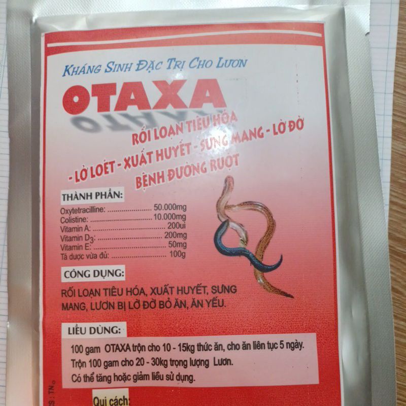 Kháng sinh Otaxa cho lươn