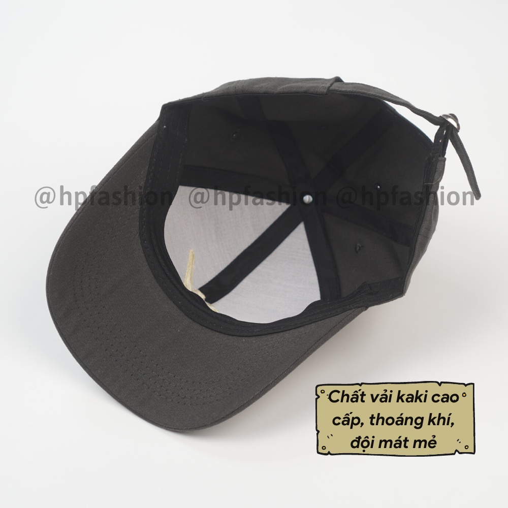 Mũ lưỡi trai ❤️ Nón kết thêu chữ W chất kaki cao cấp form unisex nam nữ N70 - Happy Style