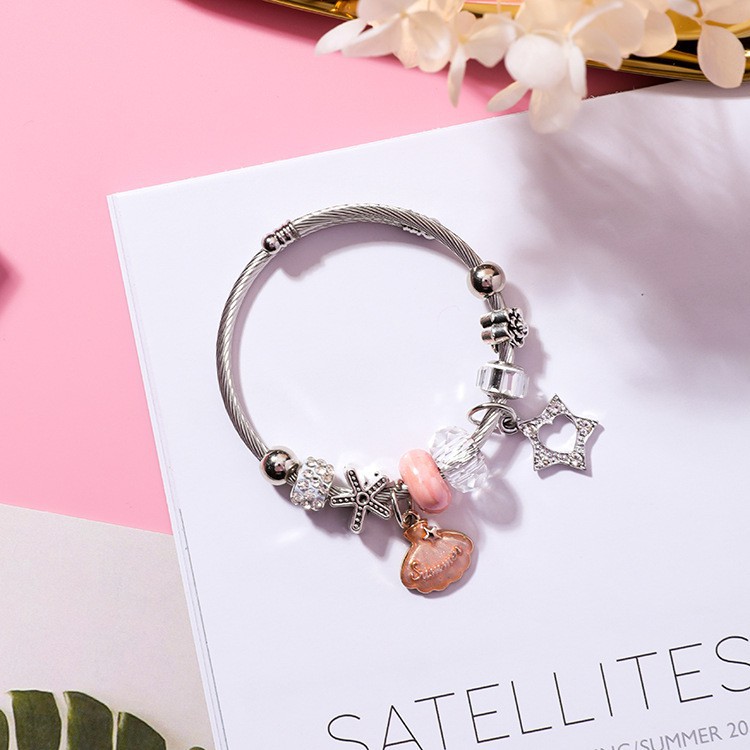 XiaoboACC Vòng Đeo Tay Xâu Hạt Phong Cách Hàn Quốc